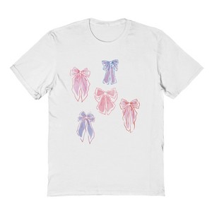 Social Collective Men's Bows Drawn  Valentines Day Short Sleeve Graphic Cotton T-Shirt - 1 of 3