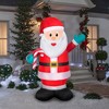Gemmy Christmas Airblown Inflatable Santa OPP, 7 ft Tall, Multi - 2 of 3