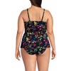 Lands' End Women's Chlorine Resistant Plunge X-Back Tankini Swimsuit Top - 4 of 4
