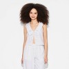 Women's Embroidered Collar V-Neck Tank Top - Wild Fable™ - 2 of 3