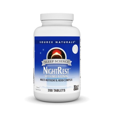 Sleep Science Night Rest with Melatonin 200 Tablet by Source Naturals, Inc.  -  200 Tablet