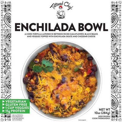 Tattooed Chef Gluten Free Frozen Enchilada Bowl - 10oz