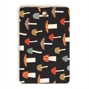 Little Arrow Design Co mushrooms on charcoal Cutting Board - Rectangle - 1 of 3