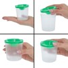 Juvale 12 Pack Spill Proof Paint Cups with Lids for Kids, Arts and Crafts  Supplies for Classroom, 4 Colors, 3 x 3 In