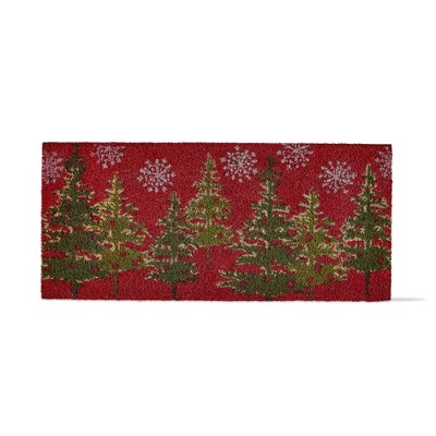 tagltd 1'6" x 3'4" Tis The Season Estate Christmas Tree Indoor/Outdoor 18" x 40"  Decorative Coir Doormat