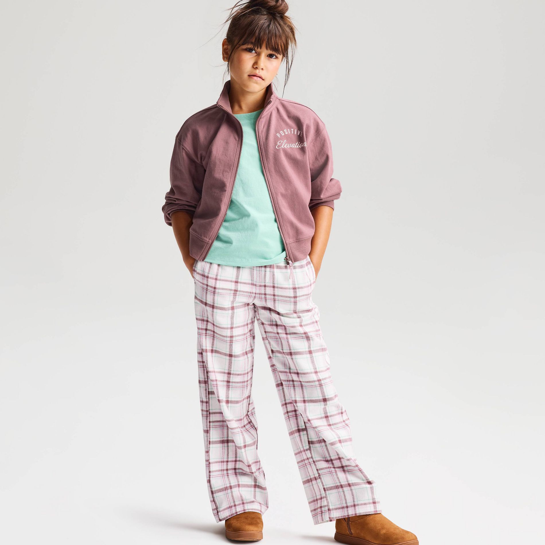 Girls' French Terry Zip-Up Sweatshirt - Cat & Jack™