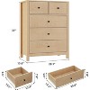 Acekool 5-Drawer Dresser - Modern Tall Storage for Bedrooms - 2 of 4