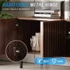 NicBex TV Stand Media Console LED Gaming Console Mid Century Modern Entertainment Center with Storage for Living Room, Bedroom, Walnut - 3 of 4