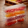 Casafield Bamboo Cutting Board Set with (4) BPA-Free Food Prep Storage Trays and Lids - 4 of 4