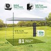 Caravan Canopy V-Series 12 x 12' Tent Sidewalls with V-Series 2 12 x 12' Pop-Up Tent Slanted Leg Instant Canopy & 4 6-Pound Cement Weight Plates - image 3 of 4