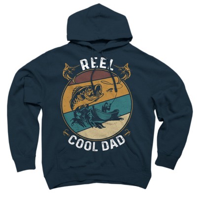 Men's Design By Humans Reel Cool Dad Fishing Boat Trip By Kangthien T-shirt  - Royal - Large : Target