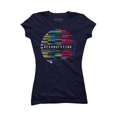 Junior's Design By Humans Reconnecting By clingcling T-Shirt
