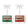 Mr. Christmas Set of Musical Cassette Ornaments​ - Red & Green - 3 of 4