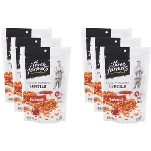Three Farmers Food Inc Snack Lentil Barbeque - Case of 6 - 140 gm - 1 of 2