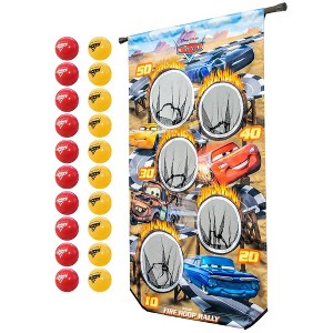 GoSports Disney Pixar Fire Hoop Rally Doorway Game 22pc - Cars - 1 of 4