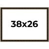 PosterPalooza | Ornate Brown Picture Frame - UV Acrylic, Backing Board, Hanging Hardware Included - 2 of 4