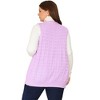 Agnes Orinda Women's Plus Size Open Front Chunky Knit Sweater Outwear Cardigan - 4 of 4