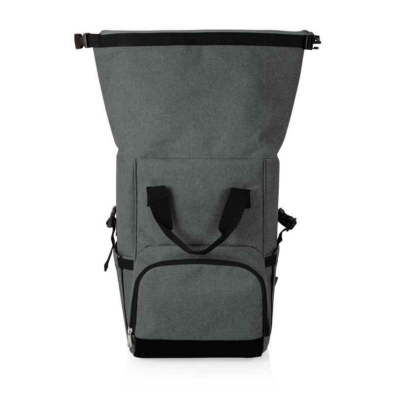 MLB Seattle Mariners On The Go Roll-Top Cooler Backpack - Heathered Gray, 3 of 10