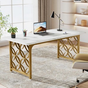 Tribesigns 63-inch Executive Desk, Large Computer Desk for Home Office - 1 of 4