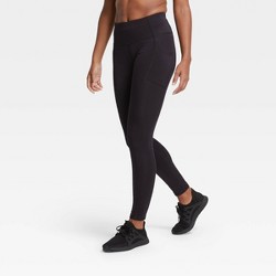 Women's High-rise Ribbed Seamless 7/8 Leggings - Joylab™ Black Xs : Target