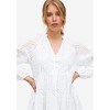 ellos Plus Size Eyelet Midi Dress With Blouson Sleeves - 4 of 4