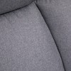 TiramisuBest Big and Tall Executive Chair 485lbs, Polyester Linen, Adjustable Height, 360¡ã Wheels, Light Grey - 2 of 4