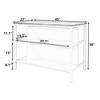NicBex Kitchen Island Cart Morden Kitchen Carts with Storage, 2 Open Shelves and Wooden Spacious Top Surface for Kitchen - 2 of 4