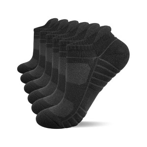TIME HOLLOW Black Ankle Socks With Anti-Blister Tab - 1 of 3