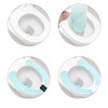 Unique Bargains 4pair Toilet Seat Cover Pad Bathroom Warm Toilet Seat Cushion Washable Reusable - 4 of 4