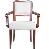 APRILSOUL35.00"Upholstered Dining Chairs Set of 2 ¨C Traditional Armchairs with Curved Lines, Solid Hardwood Frame - 3 of 4