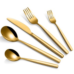 30 Piece Flatware Set Stainless Steel Silverware Set for 6, Include Cutter Fork Spoon Dishwasher Usable Mirror Polished Cutlery Set for Restaurant - 1 of 4