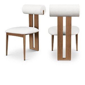 Meridian Furniture,Dario Vegan Leather Dining Chair, Set of 2 - 1 of 4