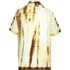 LA LEELA Men's Hawaiian Shirt Trendy Beach Shirts Casual Short Sleeve Button Down Untuckit Shirts for Men - 3 of 4