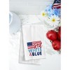 C&F Home Red White & Blue Flag Patriotic 4th of July Cotton Kitchen Towel Dishtowel Decoration - 2 of 3