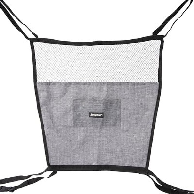 ZippyPaws Adventure Car Front Seat Barrier, Adjustable Seat Divider for Dogs, 17" x 18"