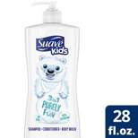 Suave Kids' Moisturizing 3-in-1 Purely Fun Pump Shampoo + Conditioner + Body Wash - 28 fl oz