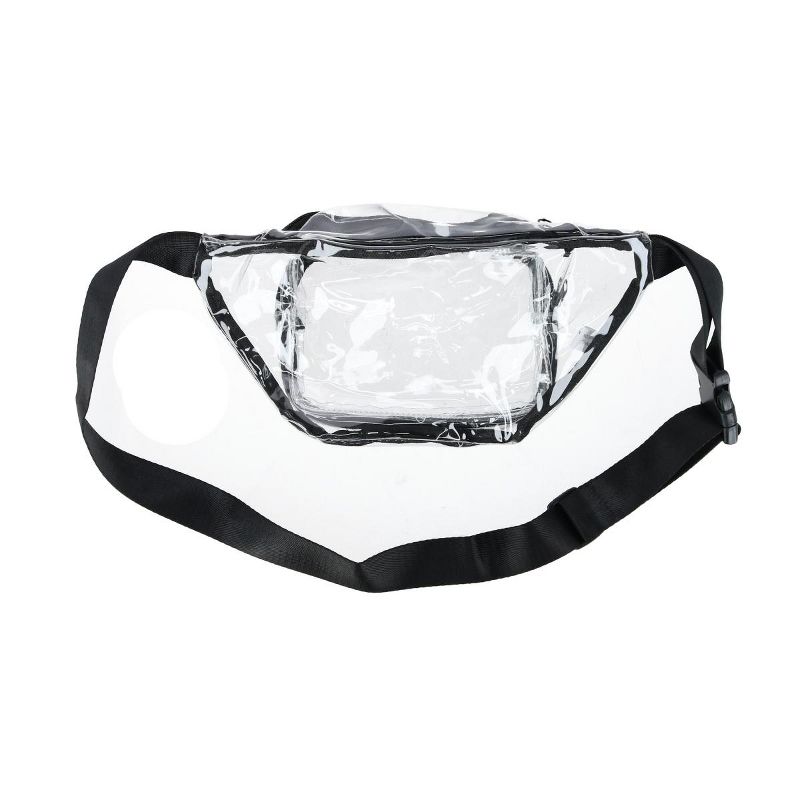 CTM Unisex Clear Fanny Waist Pack, 3 of 4
