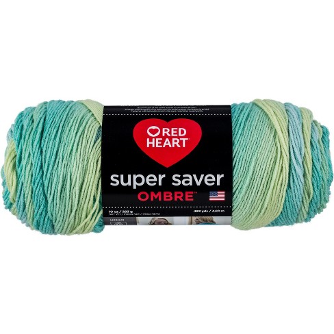 Red Heart Super Saver Ombre Yarn-Deep Teal
