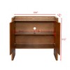 VYNXARIA Walnut-colored Sideboard, Buffet Cabinet with Storage, Rustic Storage Cabinet - 4 of 4
