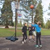 VisioGear Lawn Sports Sets, Portable Basketball Hoop with Base, Wheels and Transparent Backboard for Teenagers Adults, Clear, 29"*102"*32" - 3 of 4