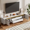 Teresa 75"Wide TV Cabinets,Storage Cabinet With 4 Drawers And 2 Spacious Cabinets,Furniture Indoor,TV Stands For TVs Up To 80 Inches-Maison Boucle - 2 of 4