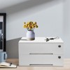 YIYIBYUS Wooden Desktop Storage Box with 2 Lockable Drawers - 2 of 4