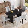 7-Piece Dining Set with MDF Table and 6 PU Chairs - 3 of 4