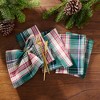 Holiday Fireside Plaid Napkins, Set of 8 - Multicolor - 17x17 - Elrene Home Fashions - 2 of 3