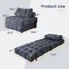Folding Sofa Bed, Convertible Sleeper Chair with Pillow Foldable Mattress with Back Support, Portable Fold Out Chair Bed Comfy Floor Sofa Lounge - 2 of 4