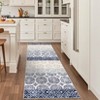 Modern Stripe Thin Rugs for Living Room Bedroom Bohemia Low Pile Non Slip Floor Mat Indoor Retro Soft Washable Carpet Home Decor - 2 of 4
