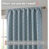 HLC.ME Franklin Moroccan 100% Complete Blackout Heavy Thermal Insulated Rod Pocket Back Tab Curtain Panels, Set of 2 - 4 of 4