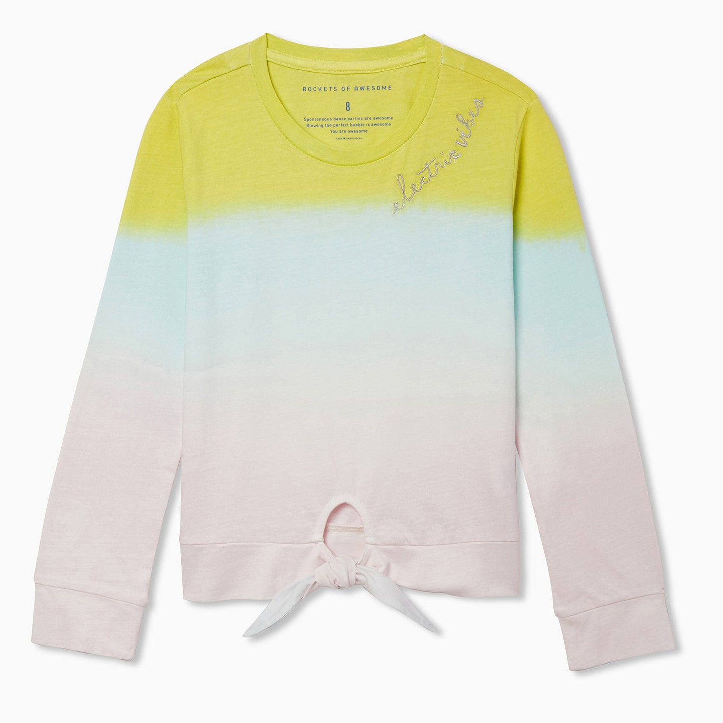 Футболка Rockets of Awesome Candy Dipped Tie Tee для девочек — фото 1