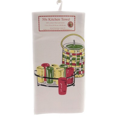Decorative Towel 24.0" Keeping Cool Flour Sack Towel 50'S Kitchen 100% Cotton  -  Kitchen Towel