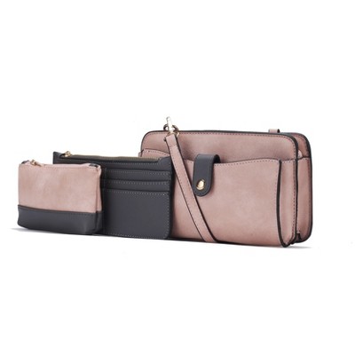 MKF Collection Muriel Crossbody Bag with Card Holder and Small Pouch by Mia K